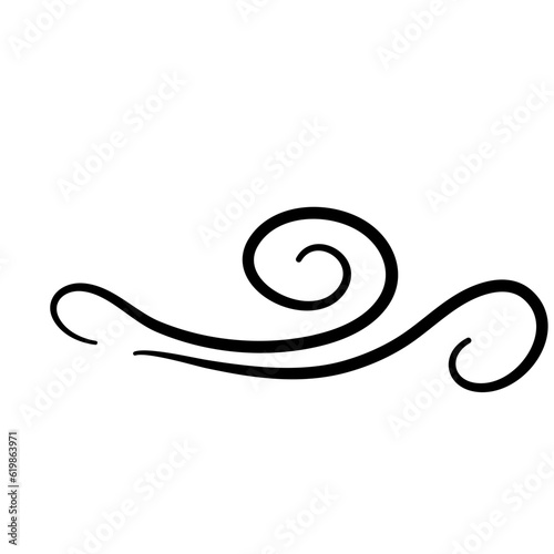 Swirl stroke ornament. Ornamental curls, swirls dividers and filigree ornaments vector illustration set Swirl stroke ornament. Ornamental curls, swirls dividers and filigree ornament vector illustrati