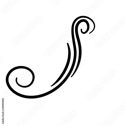 Swirl stroke ornament. Ornamental curls, swirls dividers and filigree ornaments vector illustration set Swirl stroke ornament. Ornamental curls, swirls dividers and filigree ornament vector illustrati