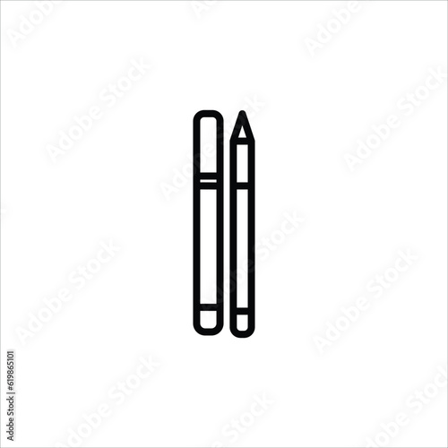 eyeliner pencil icon symbol outline