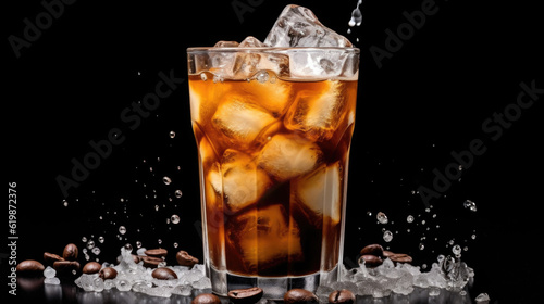 iced coffee, exuding the aroma and elegance of a carefully crafted summer drink. AI generated