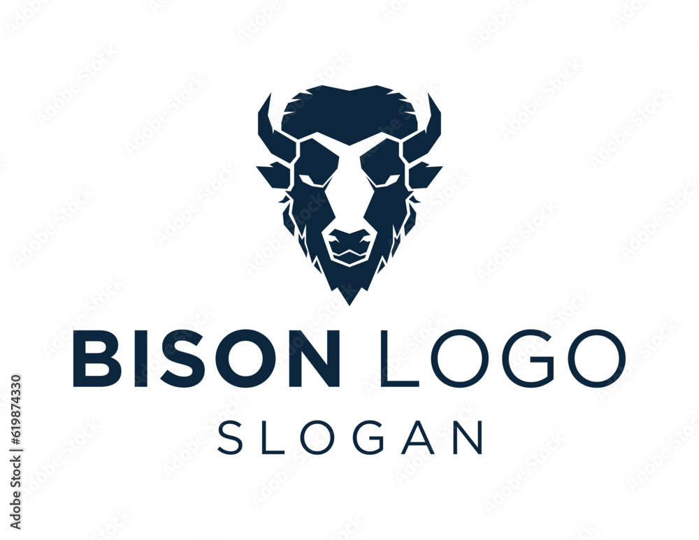 Logo about Bison on a white background. created using the CorelDraw application. Logo about Bison on a white background. created using the CorelDraw application.