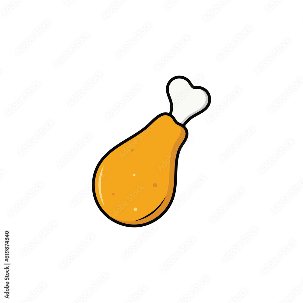 Fried Chicken Logo Template with Vector Concept Fried Chicken Logo Template with Vector Concept