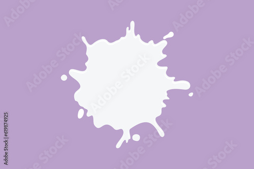 Graphic flat design drawing of water drips and flowing logo, icon, label, symbol. Blob and splash. Concept of paint splashes, splatters, splodges, drops, blots shape. Cartoon style vector illustration