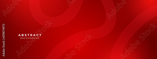 Abstract red geometric line with digital, futuristic, technology concept background. Vector illustration