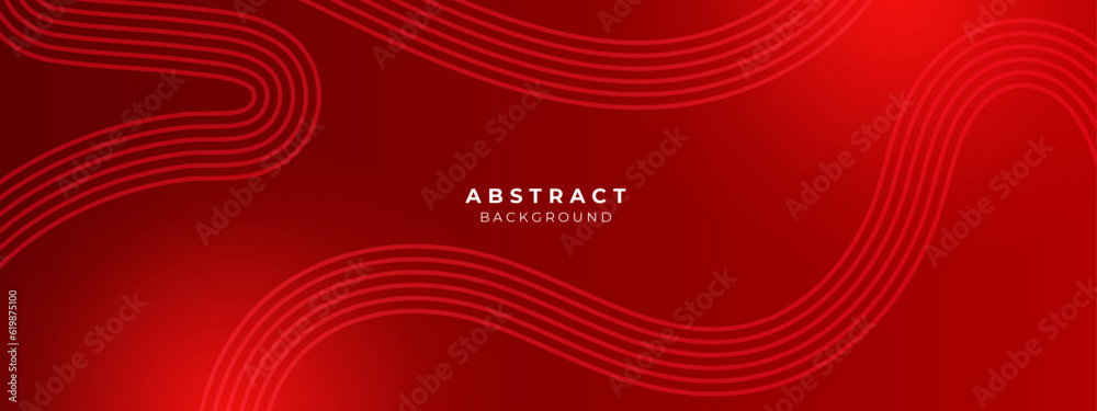 Abstract red digital circle water drops wave on dark background. Futuristic hi-technology concept. Vector illustration
