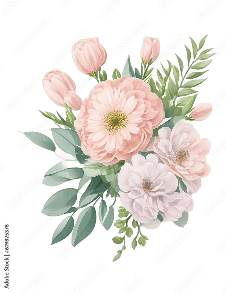 Botanical Blooms: Elegant Floral Illustration on Decorative Background, Artistic floral composition with lilac and pink peonies, perfect for invitations or cards. Botanical Blooms: Elegant Floral Illustration on Decorative Background, Artistic floral composition with lilac and pink peonies, perfect for invitations or cards.