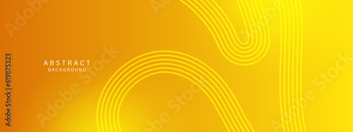 Minimal yellow geometric shapes light technology background abstract design. Vector illustration abstract graphic design pattern presentation background web template.