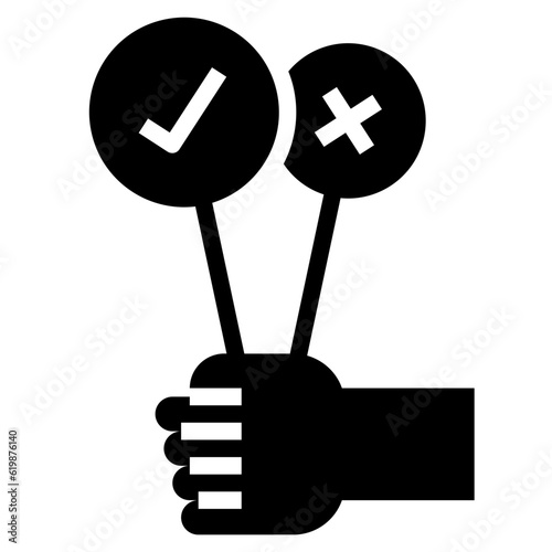 dishonesty glyph style icon