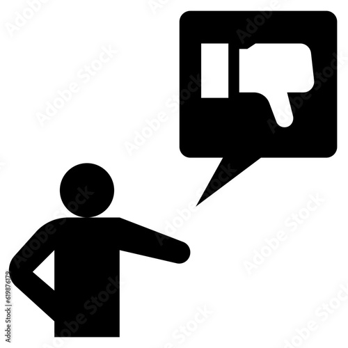 rude glyph style icon