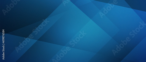 abstract dark blue banner background with layer overlapping