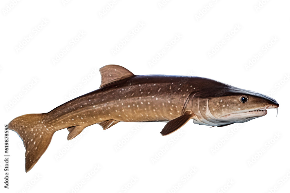 Naklejka premium shark on transparent background (PNG). Generative AI.