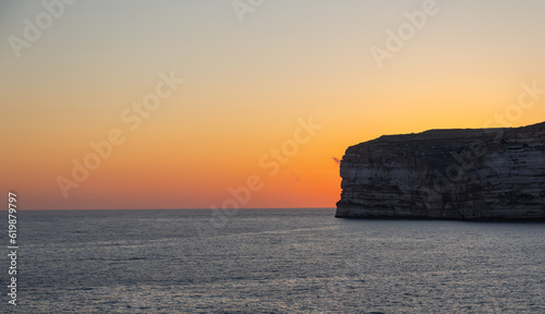 Sonnenuntergang an der K  ste von Gozo