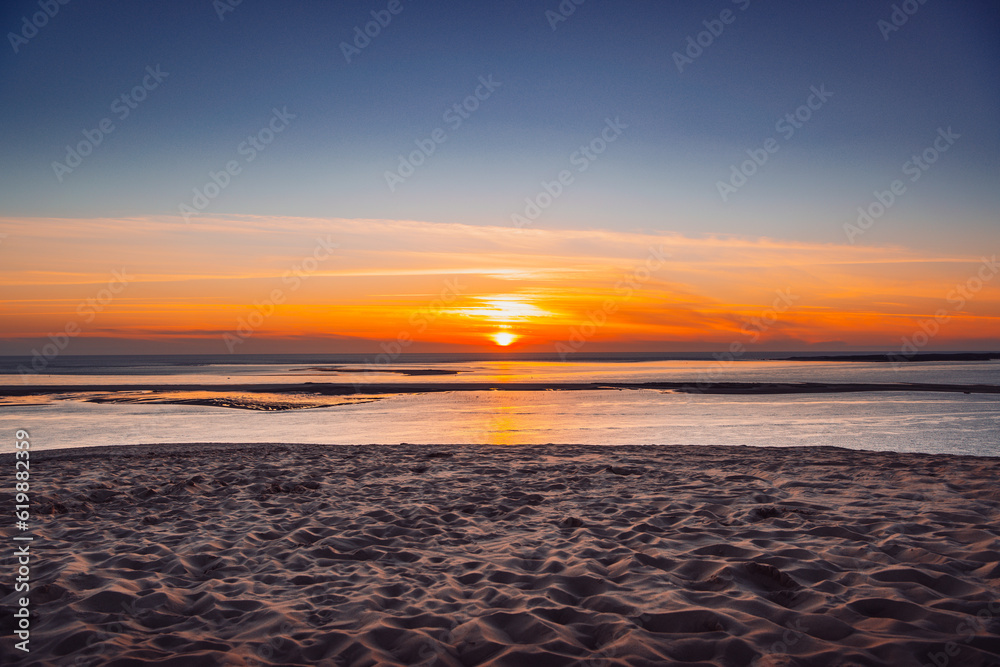 Coucher de soleil sur la dune du pila