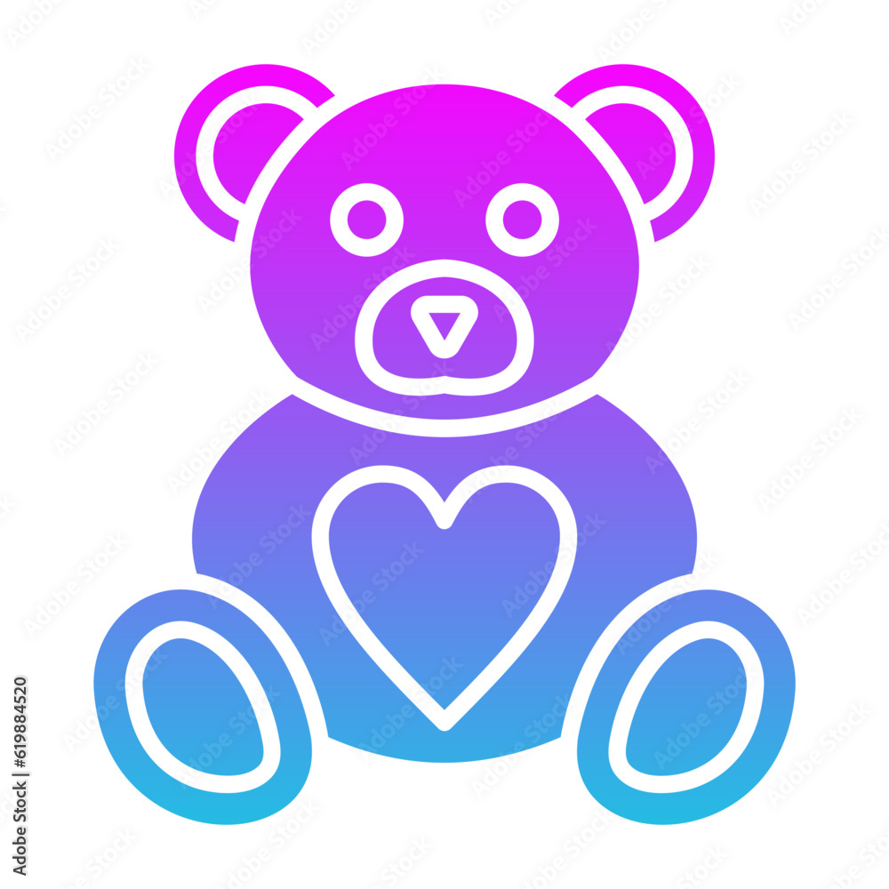 Obraz premium Teddy bear Icon