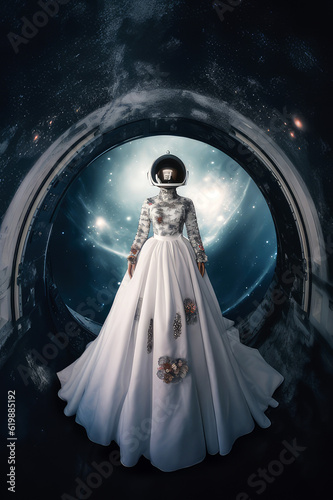 wedding dresses in space pop surrealism 