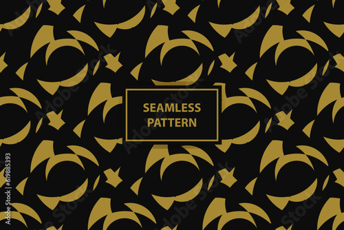 Abstract gold seamless pattern. Golden background for print. Repeated pattern. Repeating modern stylish design for wallpapers, gift wrappers. Vector illustration