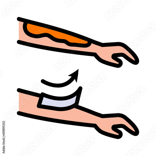 Sugaring, waxing, skin care icon outline vector. Hair treatment