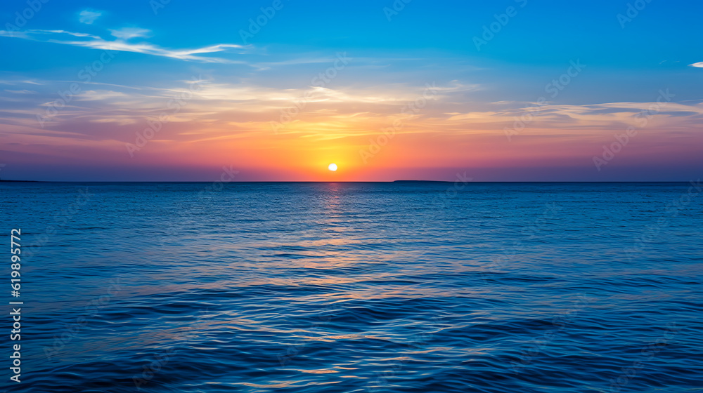 Sonnenuntergang am Meer, Generative AI