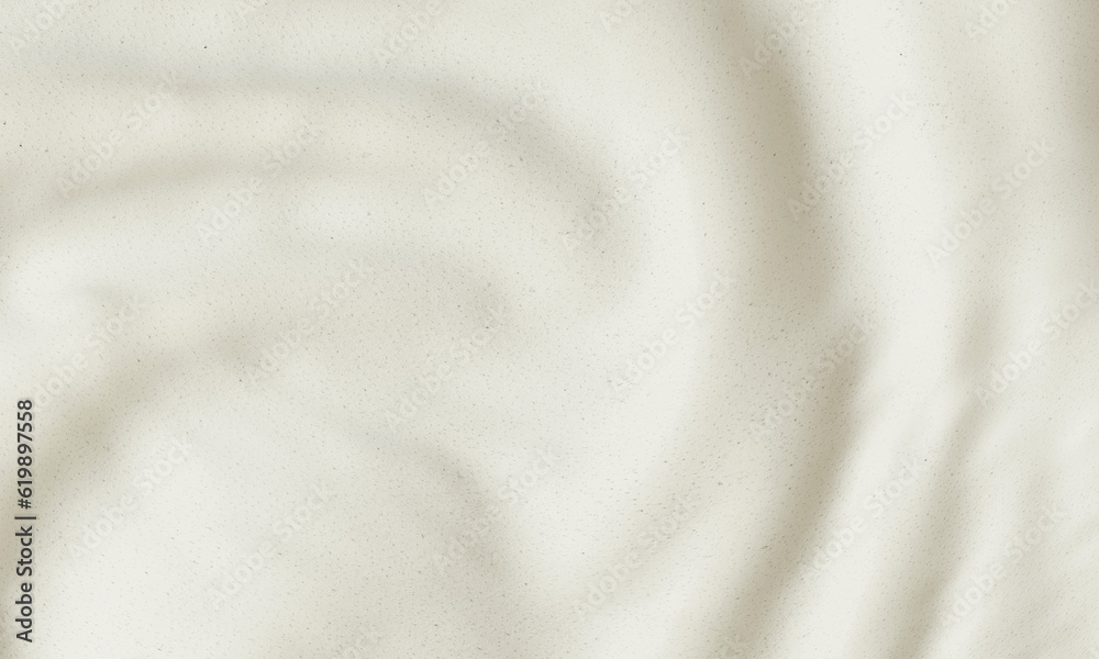 A clean, satin-white color cloth is wrinkled. Fabric texture background, 3D render A clean, satin-white color cloth is wrinkled. Fabric texture background, 3D render