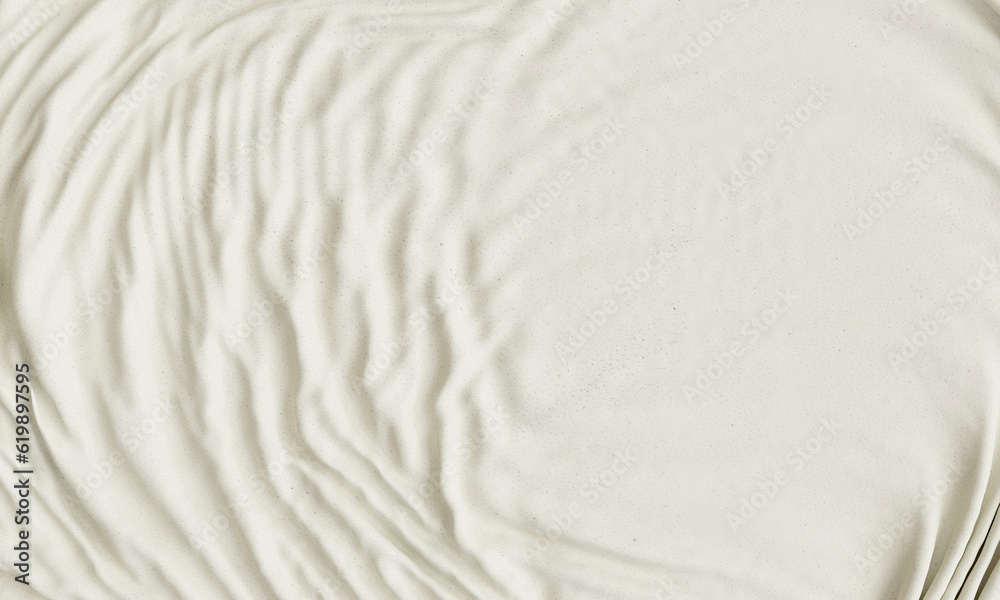 A clean, satin-white color cloth is wrinkled. Fabric texture background, 3D render A clean, satin-white color cloth is wrinkled. Fabric texture background, 3D render