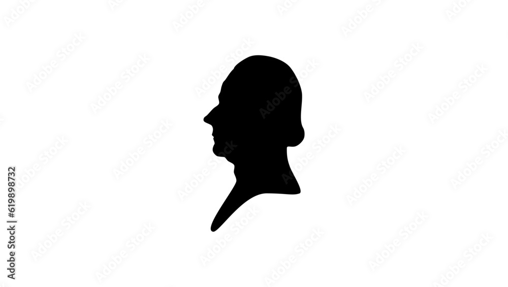 Niccolo Machiavelli silhouette