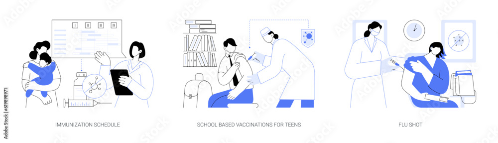 Public health medicine abstract concept vector illustrations. Public health medicine abstract concept vector illustrations.