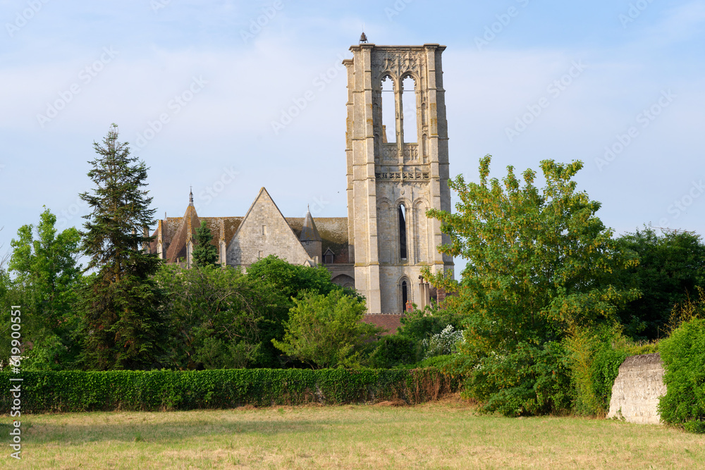 Fototapeta premium Saint-Mathurin basilica in Larchant village