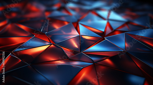 Abstract triangular surface. light Modern background. Futuristic polygonal shape. 