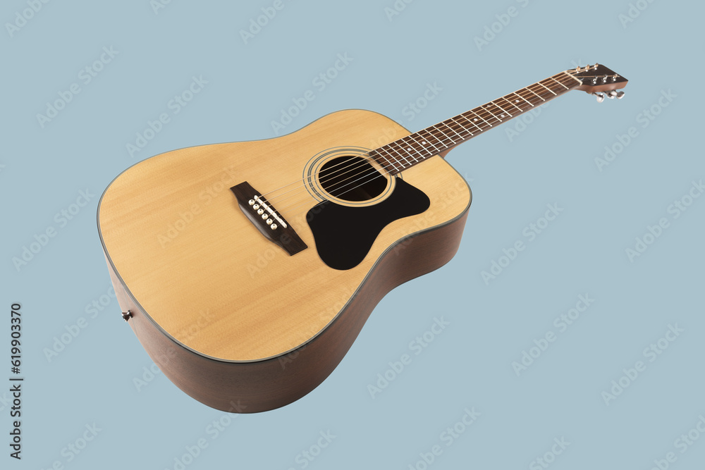 Dreadnought shaped acoustic guitar
