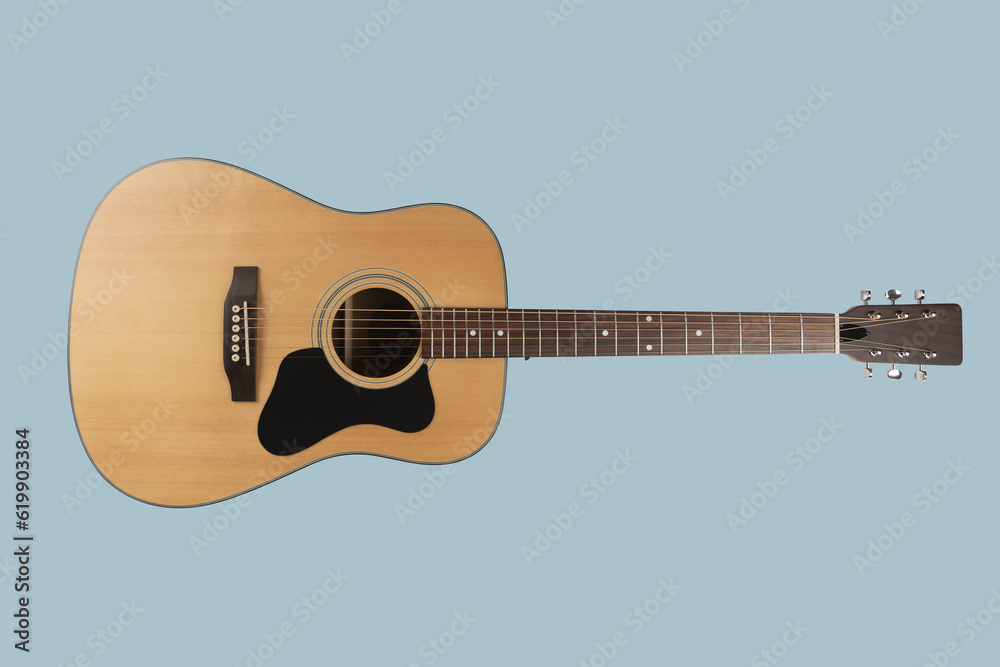 Dreadnought shaped acoustic guitar