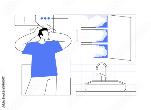 Mold problem abstract concept vector illustration.