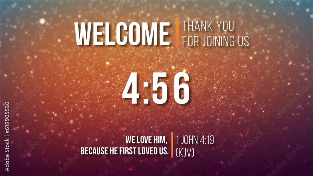 Welcome, thank you for joining us countdown