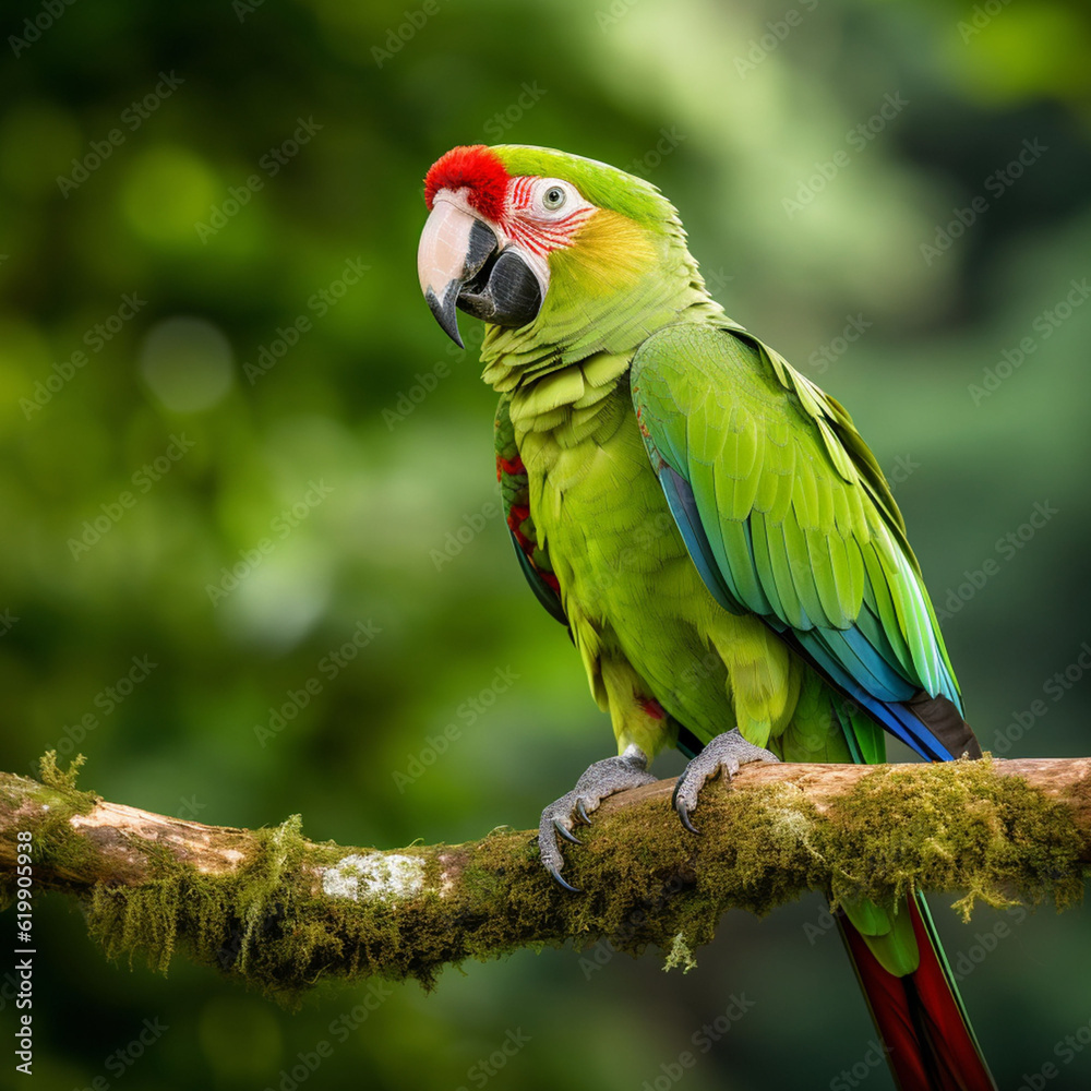 green and yellow macaw