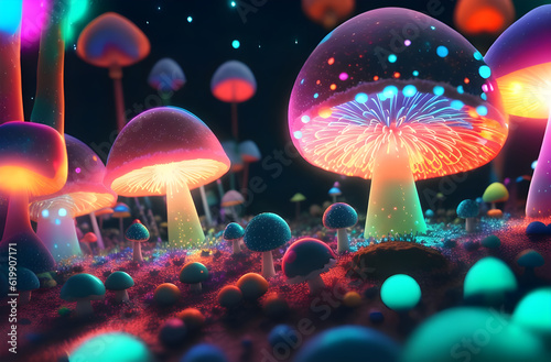 mushroom fungi, mushrooms forest © Overall