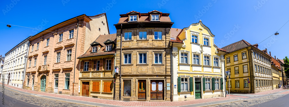 historic buildings at the old town of Bamberg - Germany