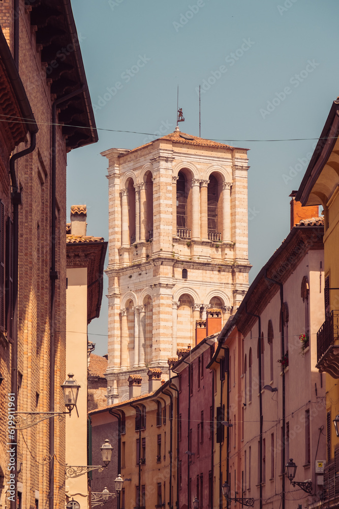 Bell tower of the Cathedral, Ferrara Italy