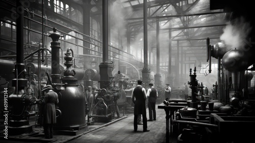 Industrial Revolution Workers in factory