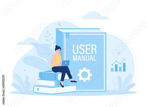 Understanding data analyst trending concept flat illustration