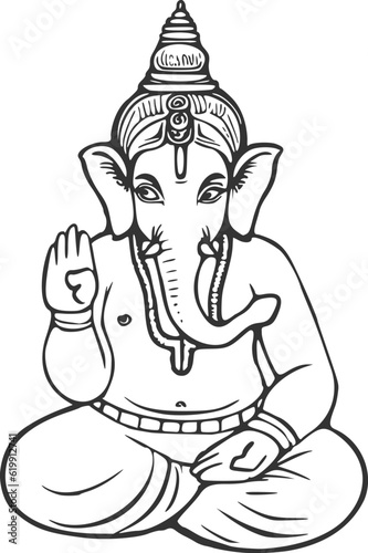 Wallpaper Mural Ganesha god illustration Torontodigital.ca