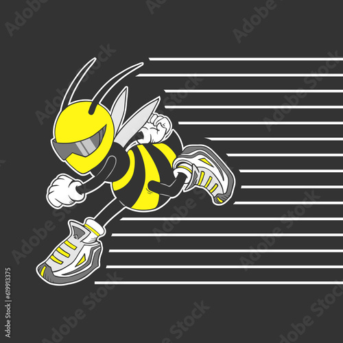 Running sport wasp