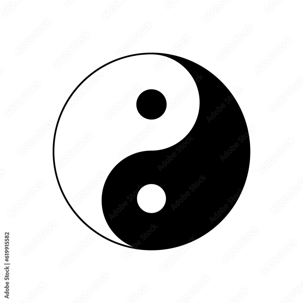 Yin yang vector symbol Yin yang vector symbol