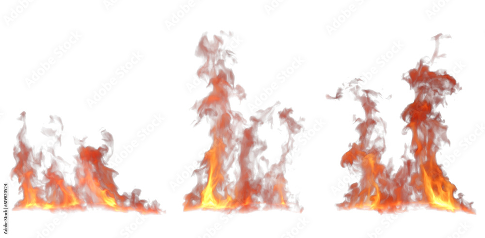 Isolate fire flame shapes set on transparent backgrounds 3d illustrations png Isolate fire flame shapes set on transparent backgrounds 3d illustrations png