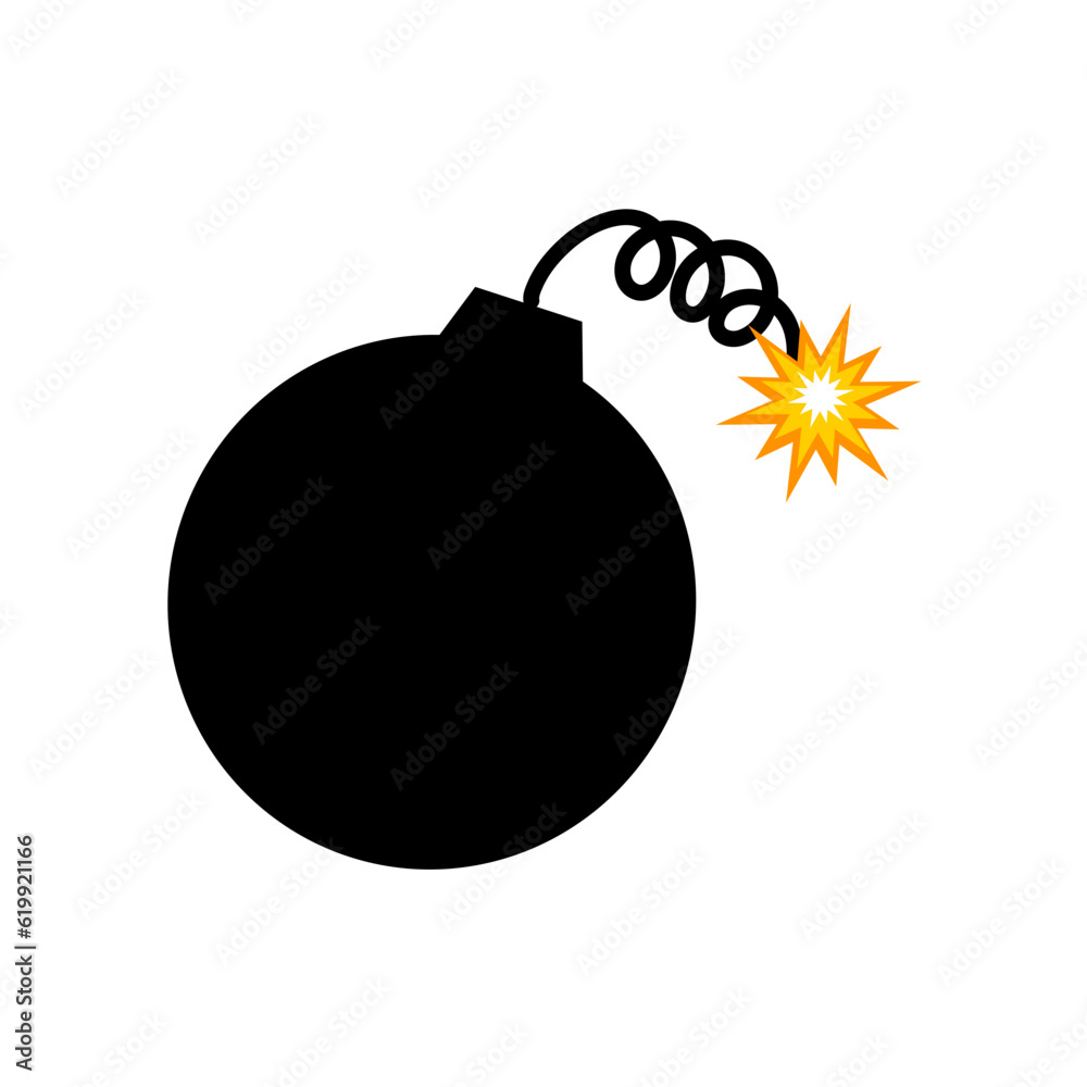 bomb with burning wick vector bomb with burning wick vector