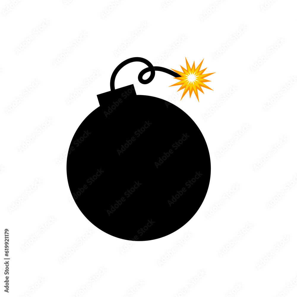 bomb with burning wick vector bomb with burning wick vector