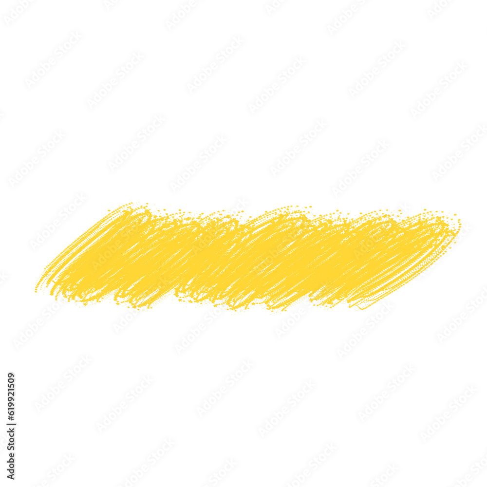 Yellow brush stroke