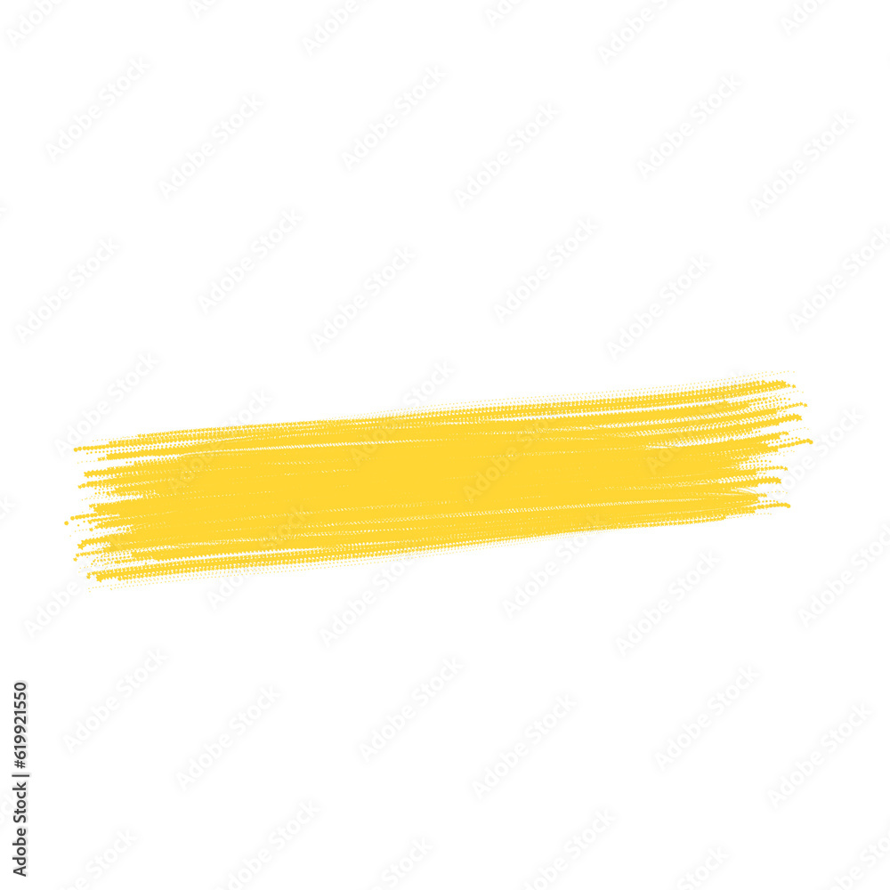Yellow brush stroke