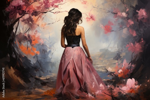 Wallpaper Mural oil painting on canvas in impressionist style Torontodigital.ca