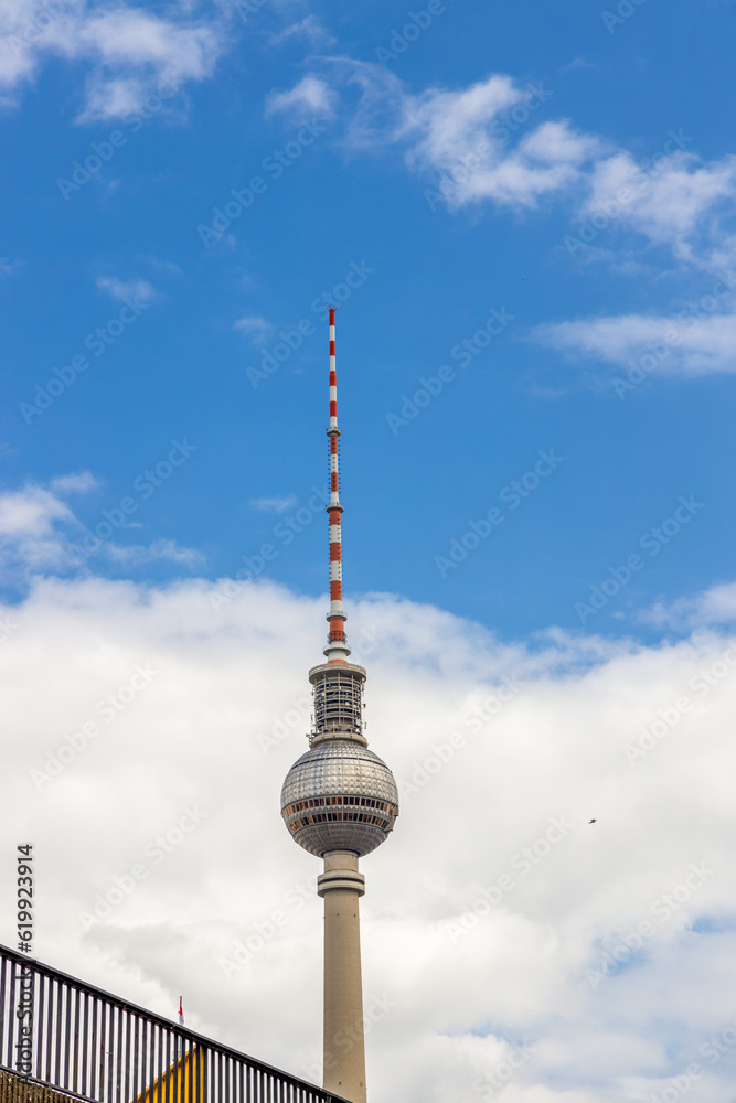 Obraz premium Fernsehturm, the Television Tower in Berlin, Germany