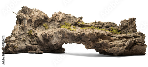 heavy reef rock on transparent background, png