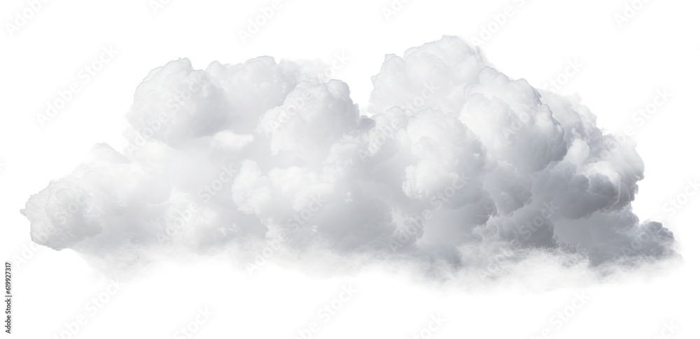 white cloud on transparent background, png - obrazy, fototapety, plakaty 